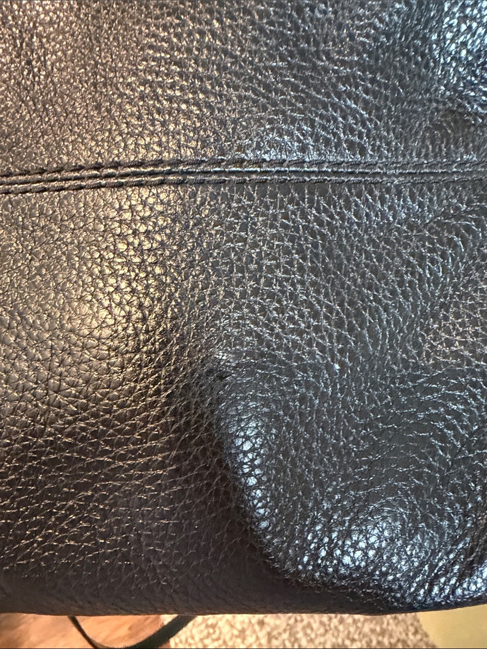 kate spade Black Pebbled Leather Fold-Over Crossbody with Front Zip and Pocket - Picture 9 of 16